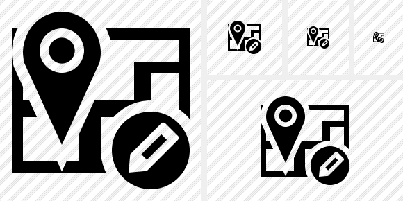 Map Location Edit Icon Map Location Edit Icon