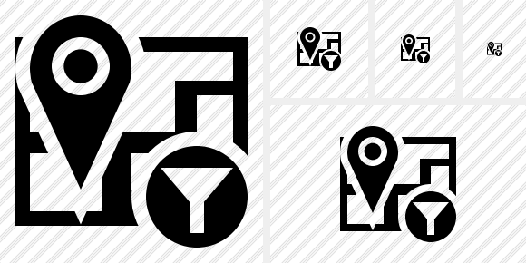 Map Location Filter Icon Map Location Filter Icon