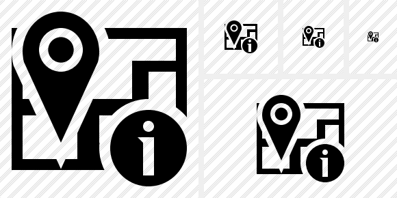 Map Location Information Icon Map Location Information Icon