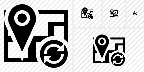 Map Location Refresh Icon Map Location Refresh Icon