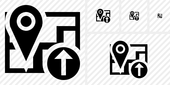 Map Location Upload Icon Map Location Upload Icon