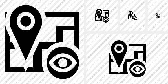 Map Location View Icon Map Location View Icon