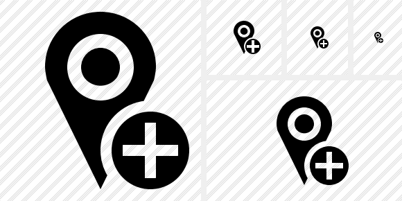 Map Pin Add Symbol Map Pin Add Symbol