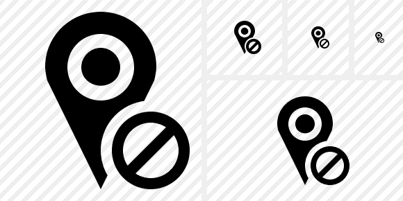 Map Pin Block Symbol Map Pin Block Symbol