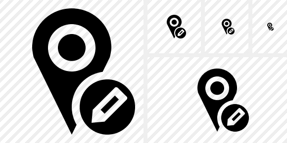 Map Pin Edit Symbol