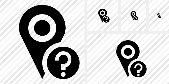 Map Pin Help Symbol Map Pin Help Symbol