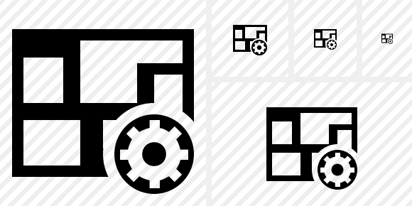 Icône Map Settings