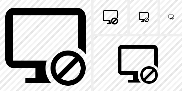 Monitor Block Icon Monitor Block Icon