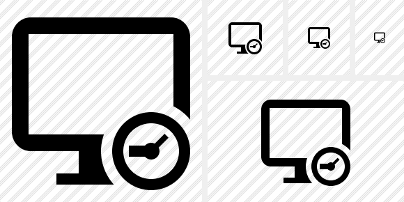 Monitor Clock Icon Monitor Clock Icon