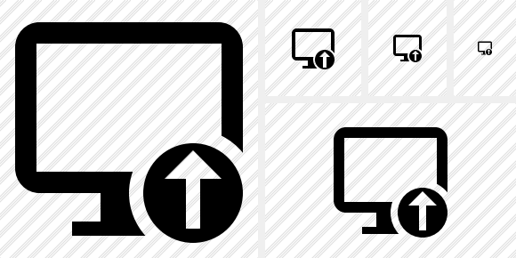 Monitor Upload Icon Monitor Upload Icon