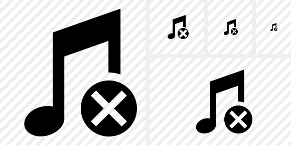 Music Cancel Symbol