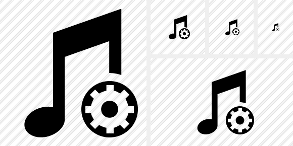 Music Settings Icon Music Settings Icon