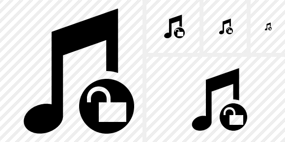 Music Unlock Symbol
