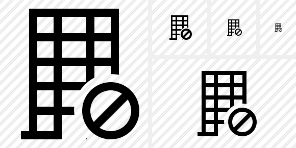 Office Building Block Icon