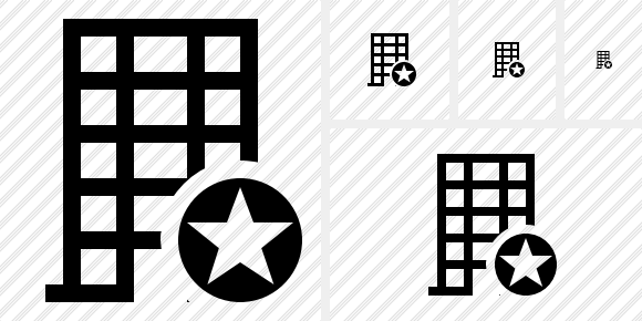 Office Building Star Icon