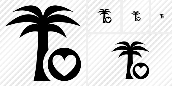 Palmtree Favorites Icon Palmtree Favorites Icon