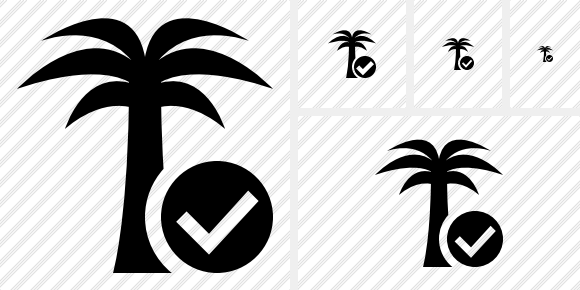 Palmtree Ok Icon Palmtree Ok Icon