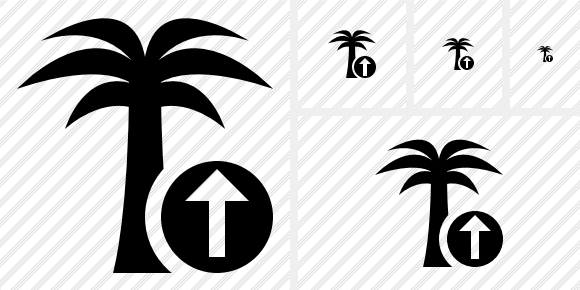 Palmtree Upload Icon Palmtree Upload Icon
