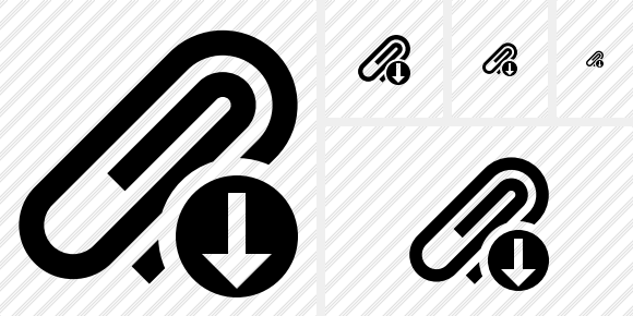 Paperclip Download Symbol