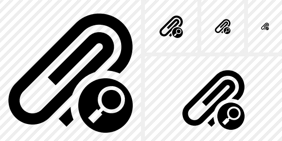 Icono Paperclip Search