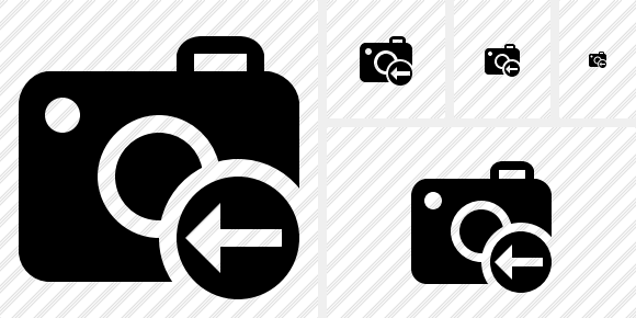 Photocamera Previous Symbol