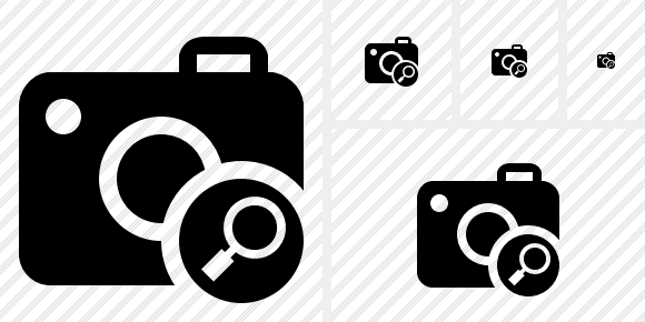 Photocamera Search Symbol