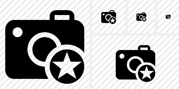Photocamera Star Icon