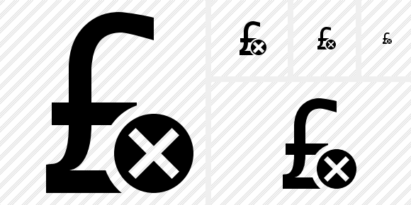 Pound Cancel Symbol