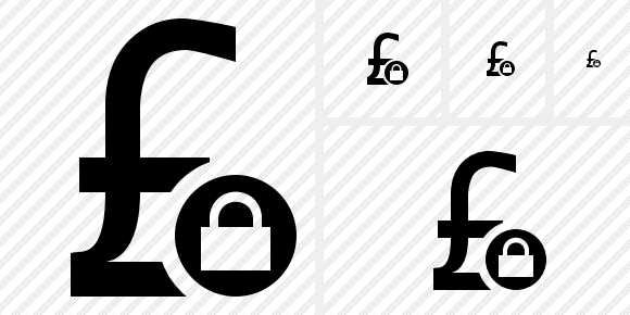 Pound Lock Icon Pound Lock Icon