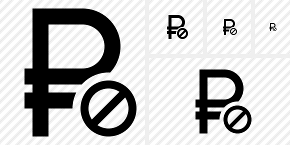 Ruble Block Symbol