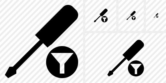 Screwdriver Filter Icon Screwdriver Filter Icon