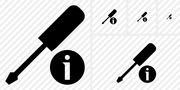 Screwdriver Information Icon Screwdriver Information Icon