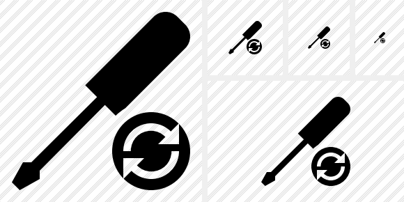 Screwdriver Refresh Icon Screwdriver Refresh Icon