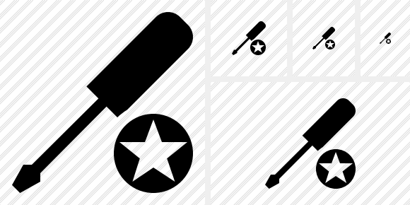 Screwdriver Star Icon