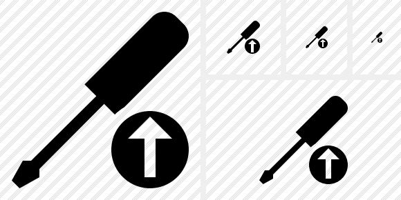 Screwdriver Upload Icon Screwdriver Upload Icon