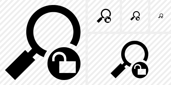 Search Unlock Symbol