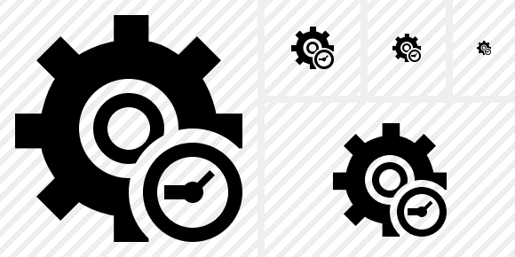 Settings Clock Icon Settings Clock Icon