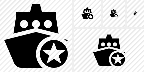 Ship 2 Star Icon