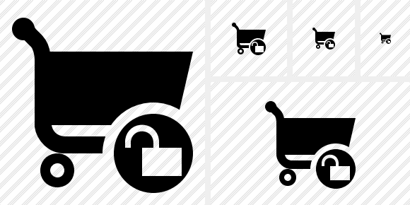 Shopping Unlock Symbol