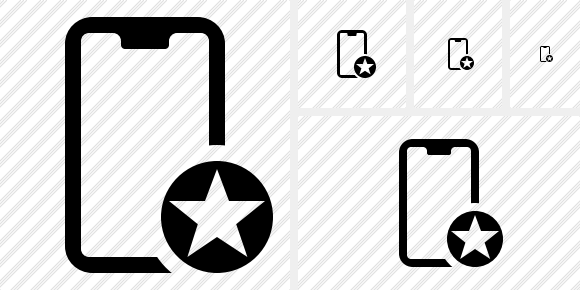 Smartphone 2 Star Symbol Smartphone 2 Star Symbol