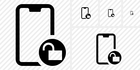 Smartphone 2 Unlock Symbol Smartphone 2 Unlock Symbol