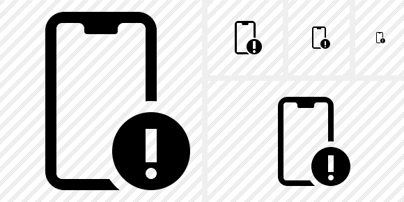 Smartphone 2 Warning Symbol Smartphone 2 Warning Symbol