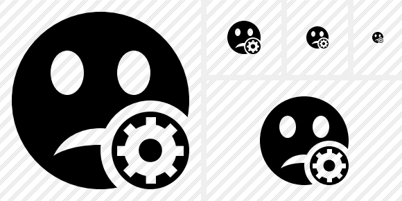 Smile Unhappy Settings Icon Smile Unhappy Settings Icon