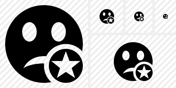 Smile Unhappy Star Symbol
