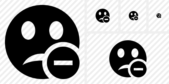 Smile Unhappy Stop Icon Smile Unhappy Stop Icon