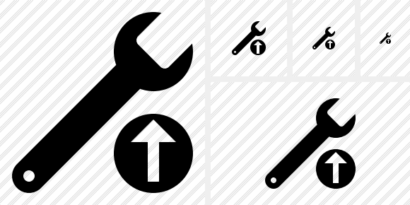 Spanner Upload Icon Spanner Upload Icon