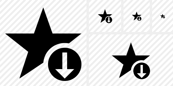 Star Download Symbol