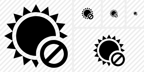 Sun Block Symbol Sun Block Symbol