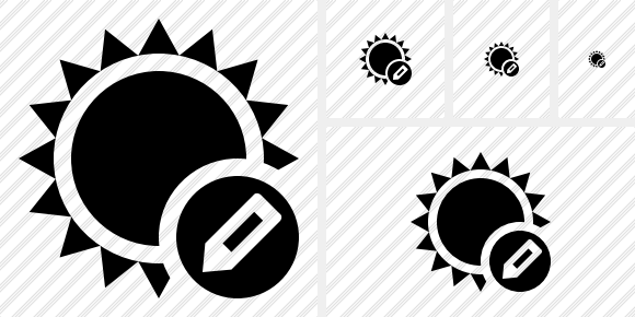 Sun Edit Symbol Sun Edit Symbol