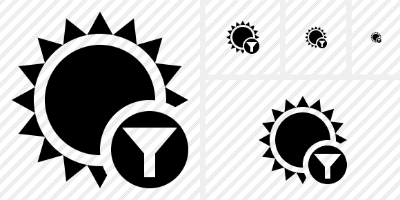 Sun Filter Symbol Sun Filter Symbol